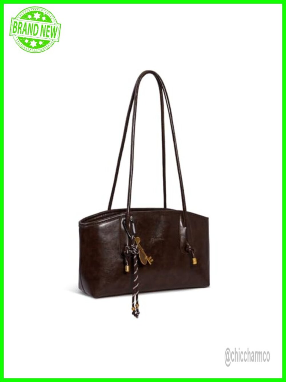 Faux Leather Retro Shoulder Bag Satchel Zip Everyday Purse